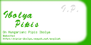 ibolya pipis business card